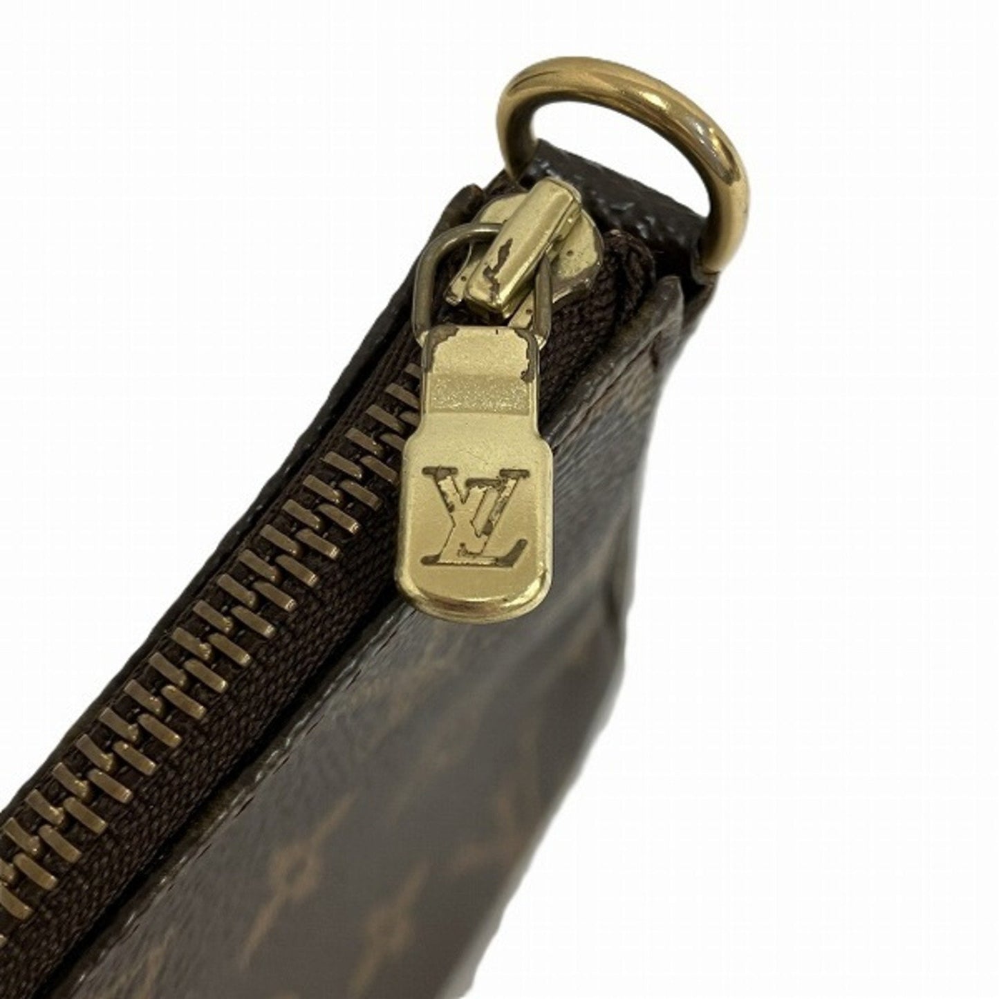 Louis Vuitton Pochette Accessoire  Canvas Clutch Bag