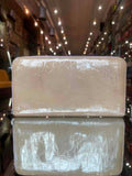 Dior Beige Patent Leather Logo Zip Wallet