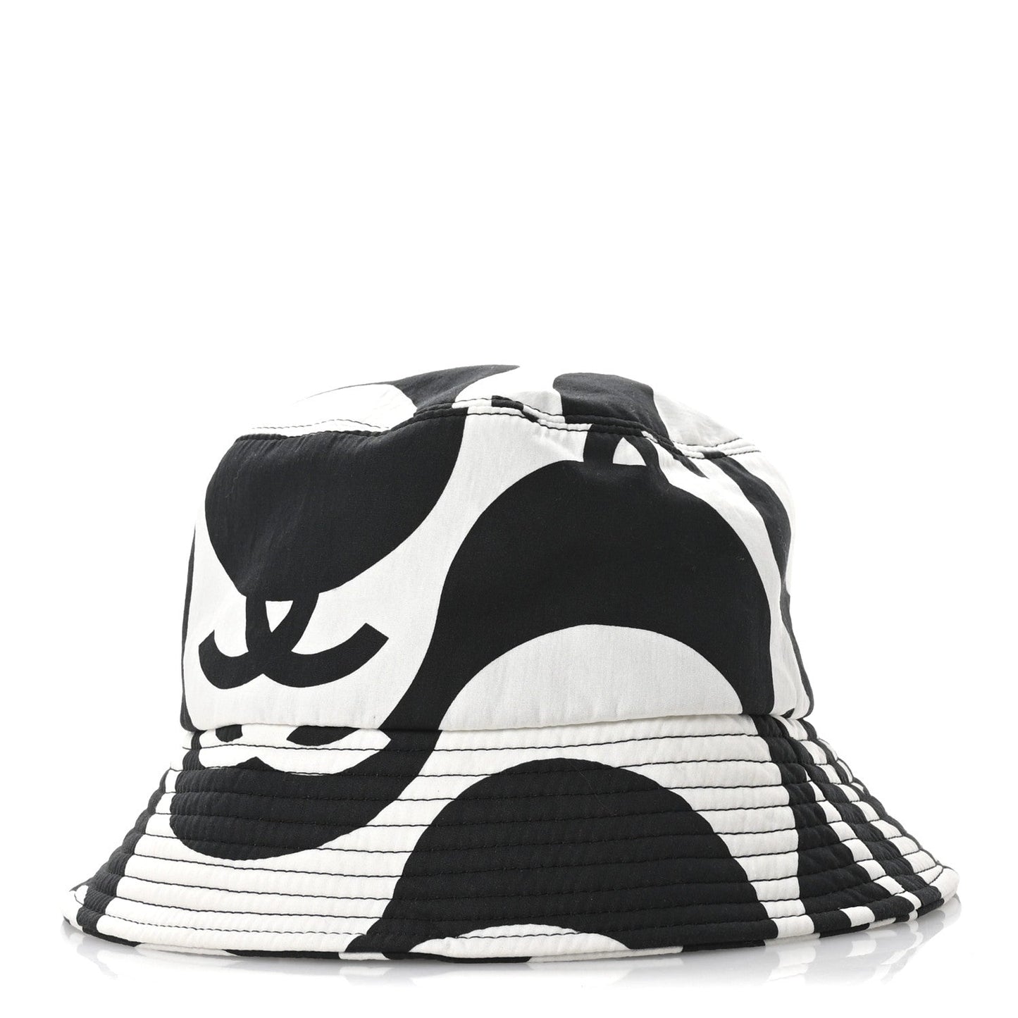 Amelia Cotton CC Bucket Hat Black White