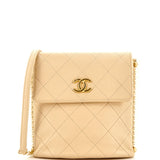 CHANEL About Pearls Flap Hobo Quilted Calfskin Small