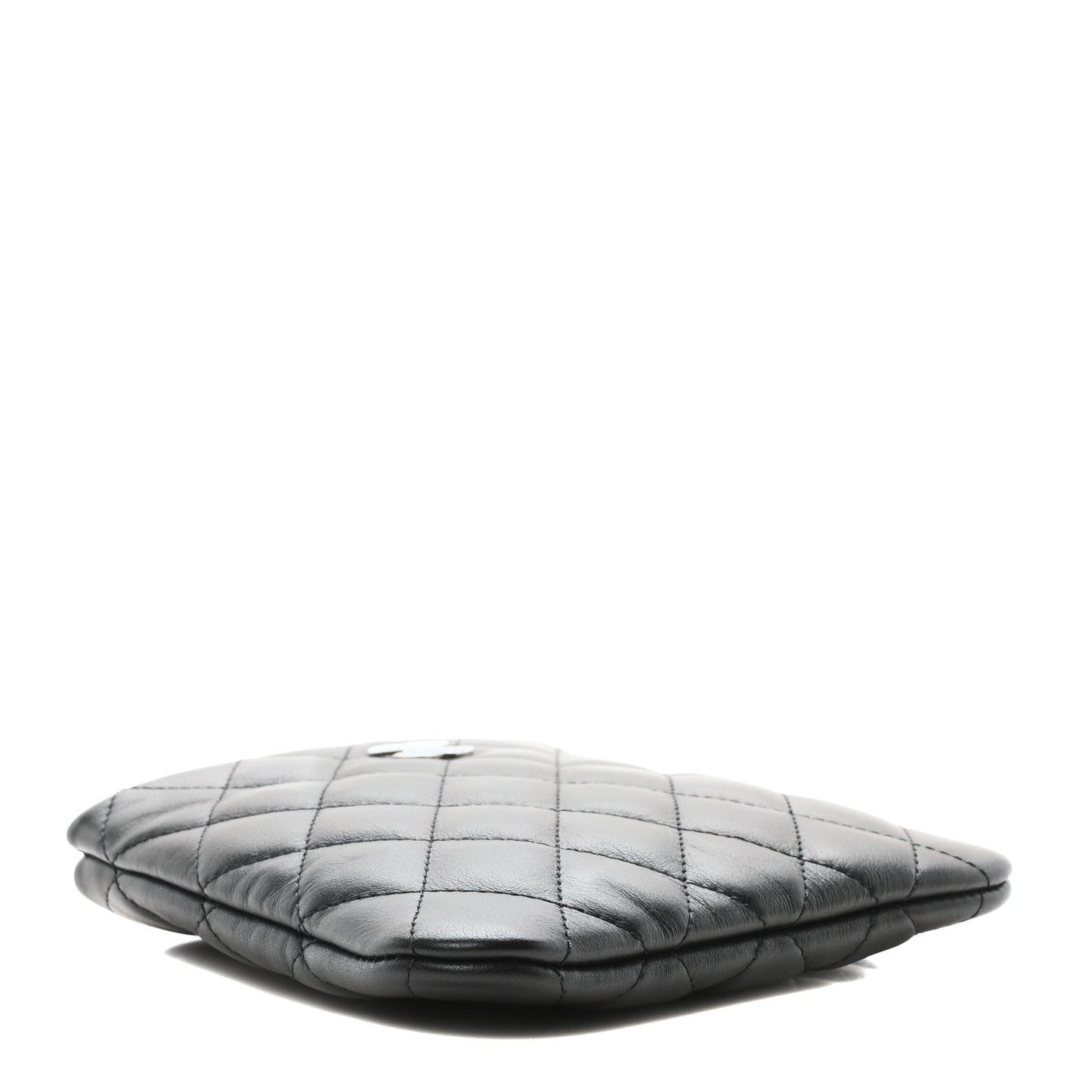 Amelia Lambskin Quilted Crossbody Bag Black