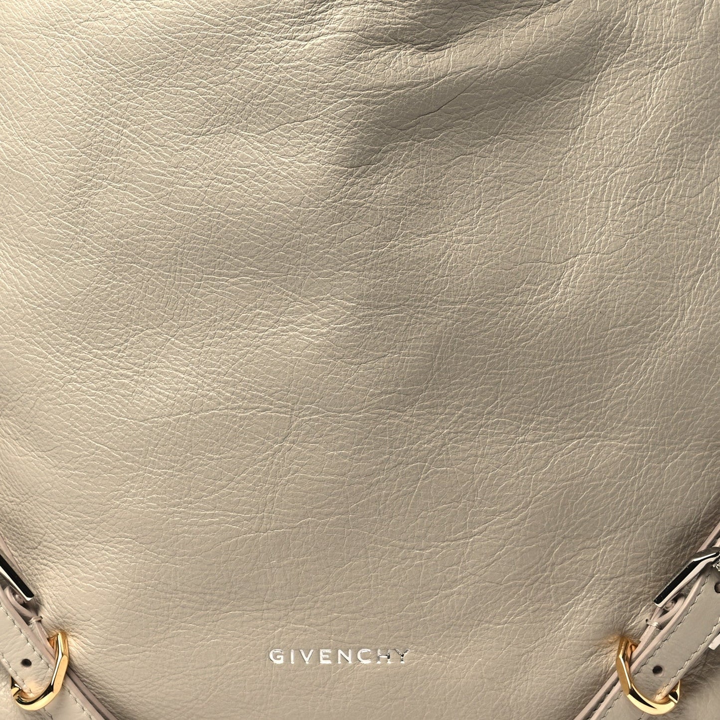 Givenchy Tumbled Calfskin Medium Voyou Bag Natural Beige