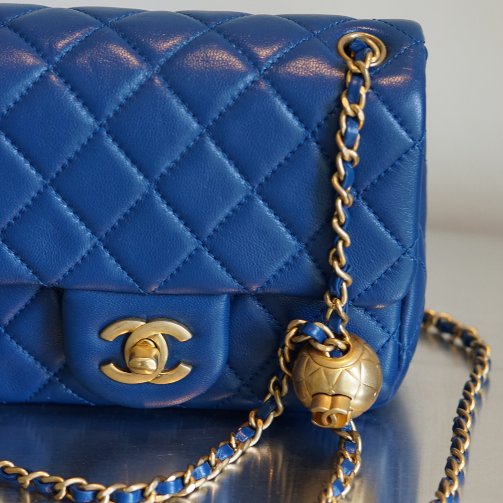 CHANEL SQUARE MINI PEARL CRUSH BAG