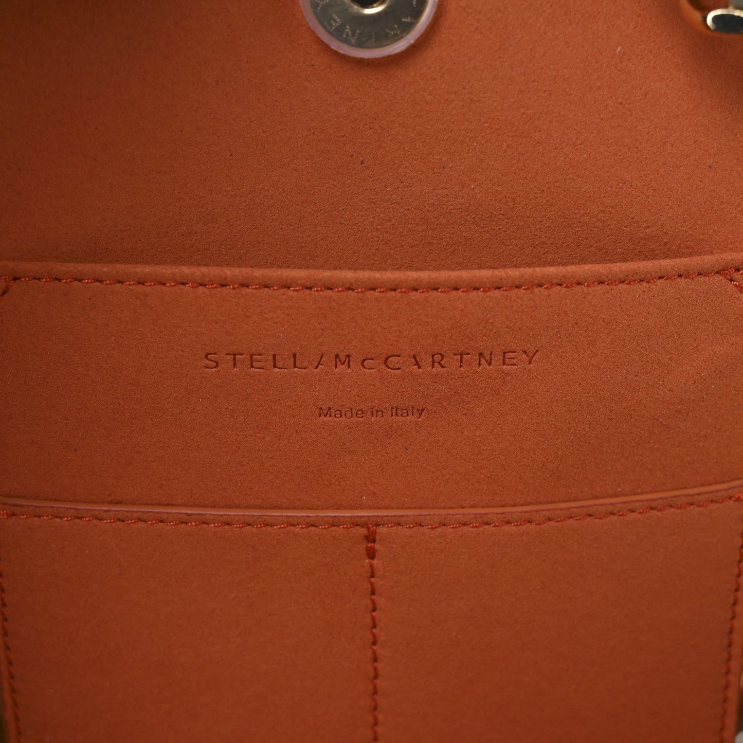 Stella McCartney Raffia Falabella Medium Tote Bright Orange