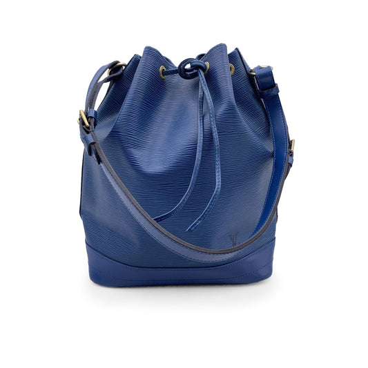 LOUIS VUITTON   Blue Epi Leather Noe Noe Bucket Shoulder Bag