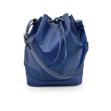 LOUIS VUITTON   Blue Epi Leather Noe Noe Bucket Shoulder Bag