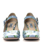 Prada Patent Floral Mary Jane 65mm Pumps 38 Blue
