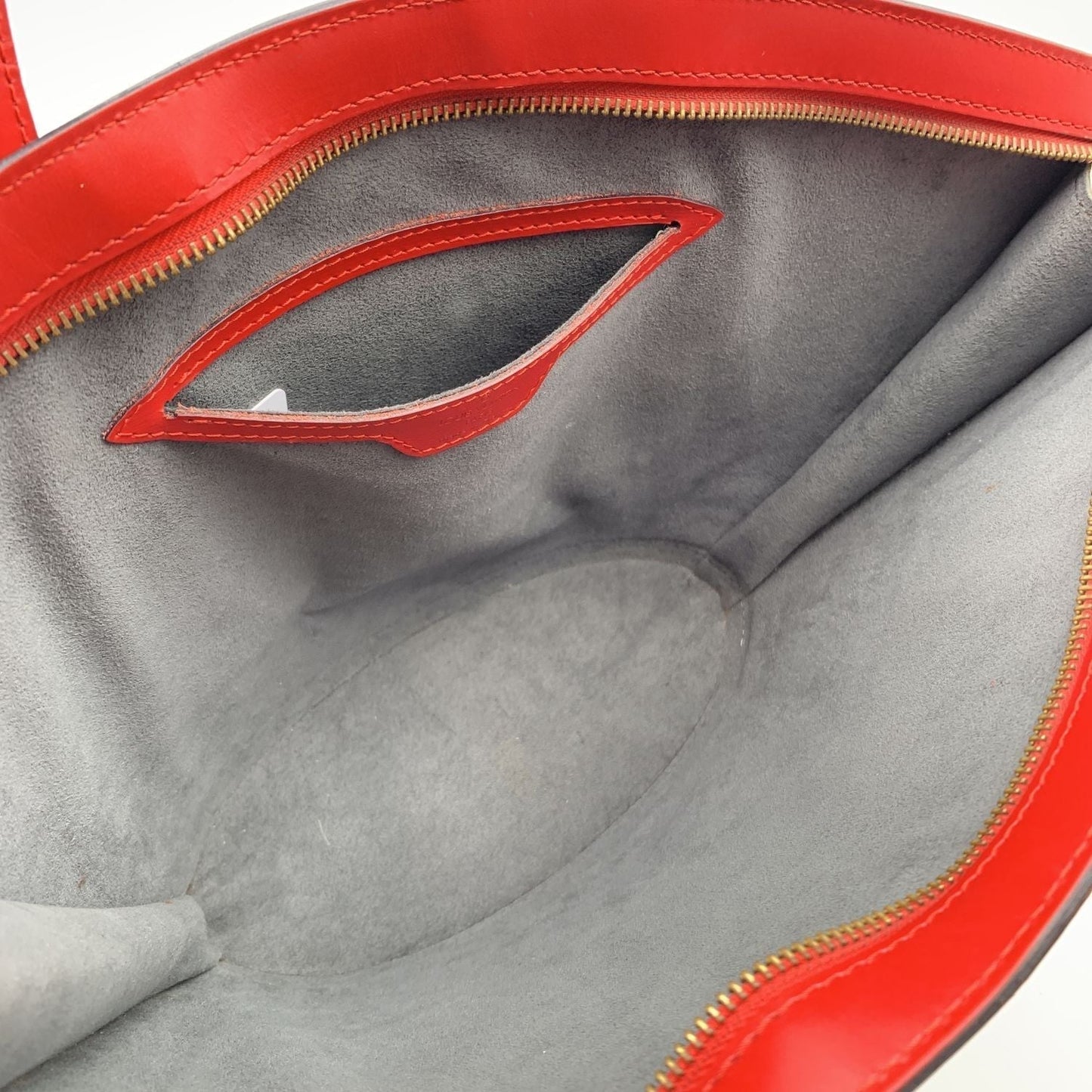 LOUIS VUITTON   Red Epi Leather Saint Jacques Pm Bag