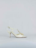 PRADA Ankle Strap Beige Size EU 37.5 Heeled Sandals