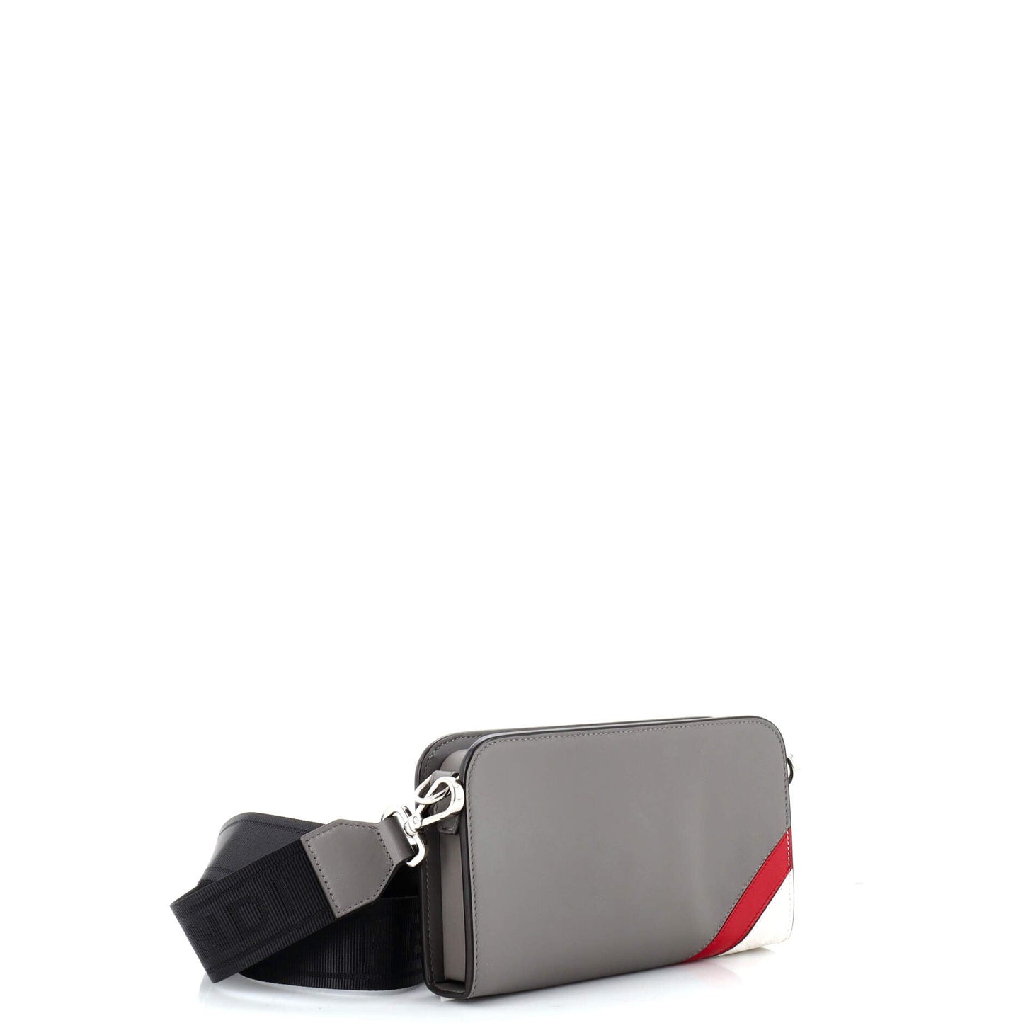 Clutch with Strap Zucca Coated Canvas and Leather