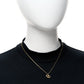 Christian Dior Metal Crystal CD Logo Pendant Necklace Gold