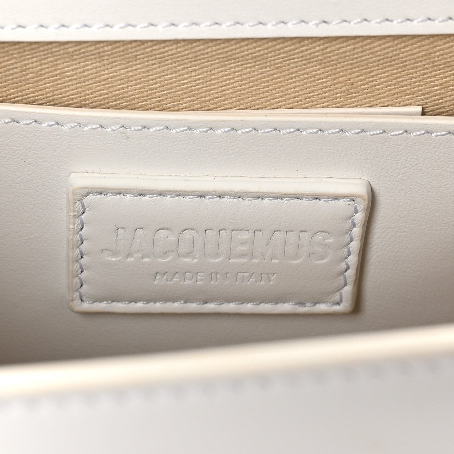Jacquemus Smooth Calfskin Le Grand Bambino White