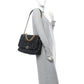 Amelia Lambskin Quilted Maxi 19 Flap Black