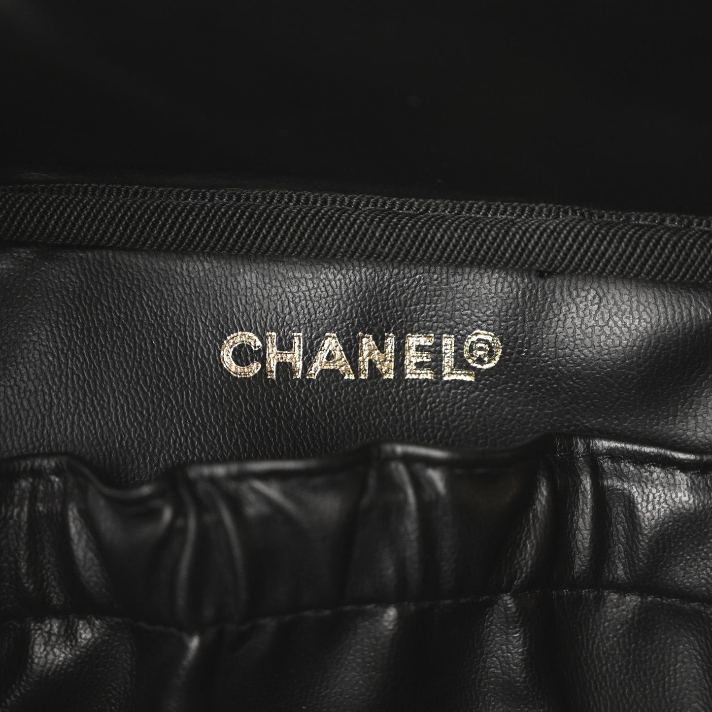 Amelia Lambskin Vanity Cosmetic Case Black
