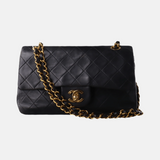 Chanel Classic Flap   Small Lambskin Leather with 24k Gold HW, 1994-1996