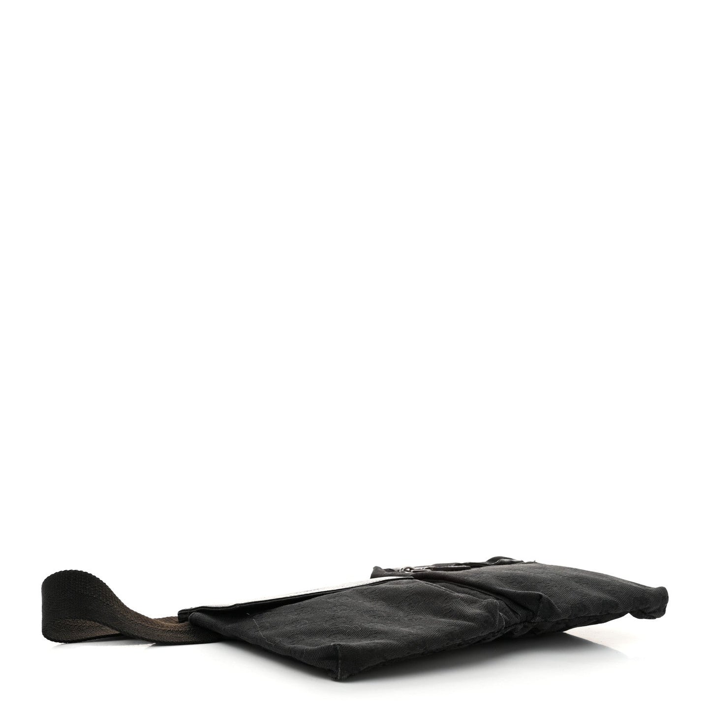 Amelia GG Monogram Double Pocket Belt Bag Black