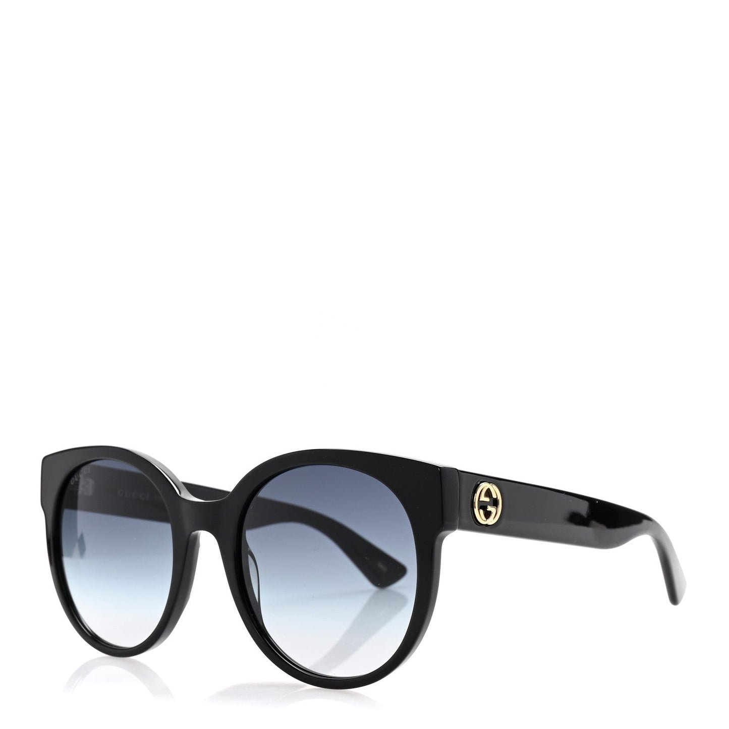 Amelia Acetate Round Sunglasses GG0035SN Black