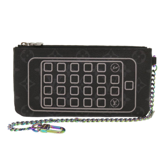 Louis Vuitton Pochette Clés  Canvas Clutch Bag