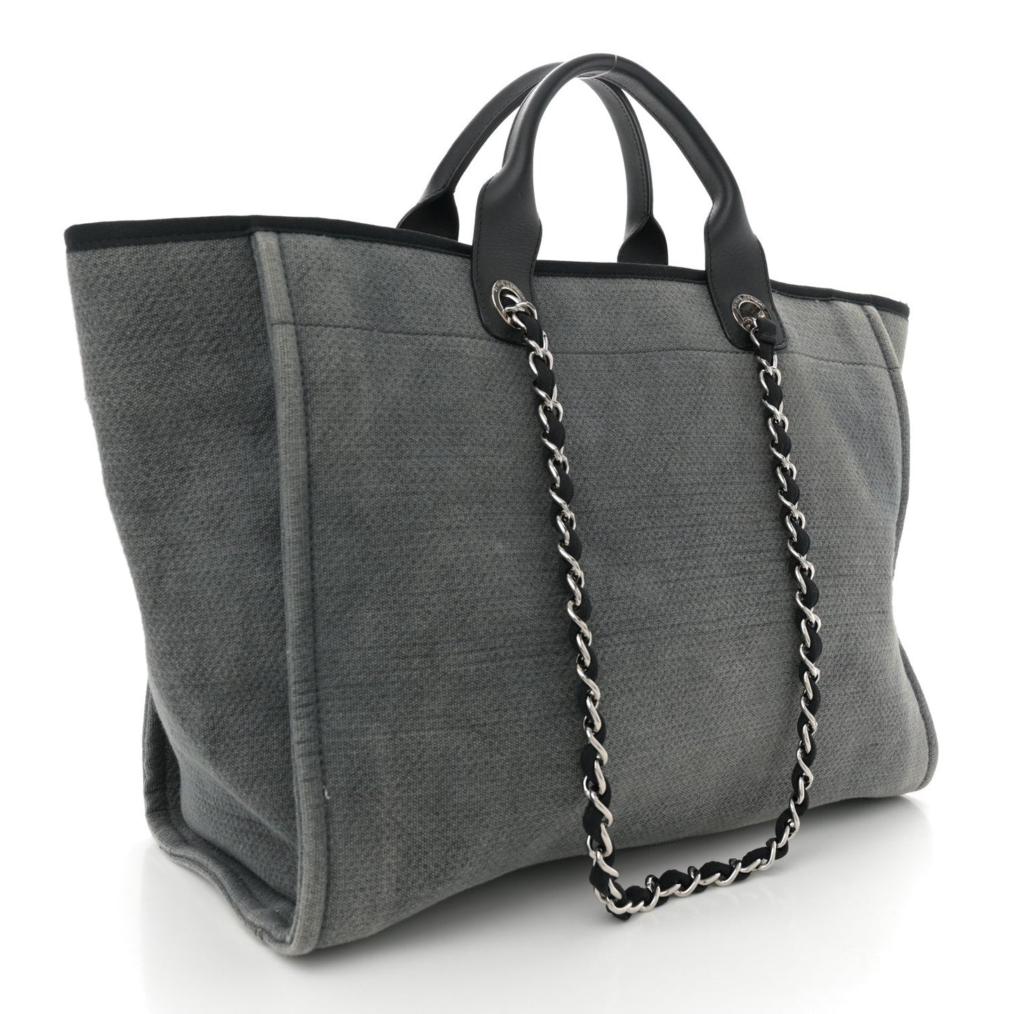 Amelia Canvas Large Deauville Tote Grey
