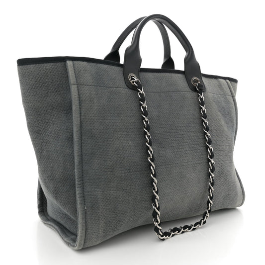 Amelia Canvas Large Deauville Tote Grey