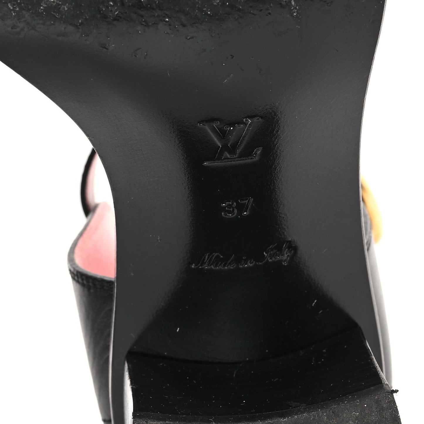 Louis Vuitton Calfskin Monogram Passenger Sandals Black