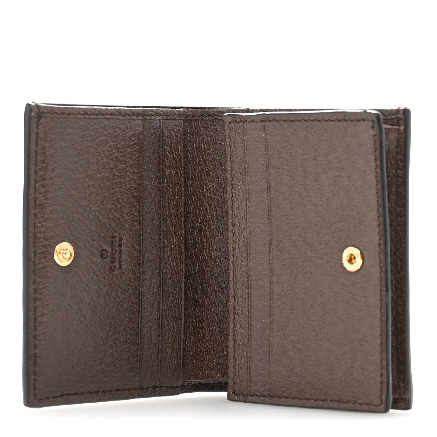 Amelia GG Supreme Monogram Web Ophidia Card Case Beige New Acero