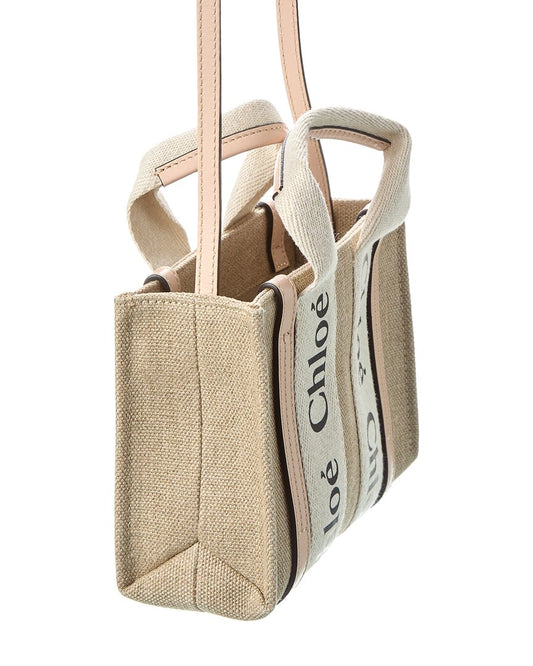 CHL - CC o? Woody Mini Canvas & Leather Tote