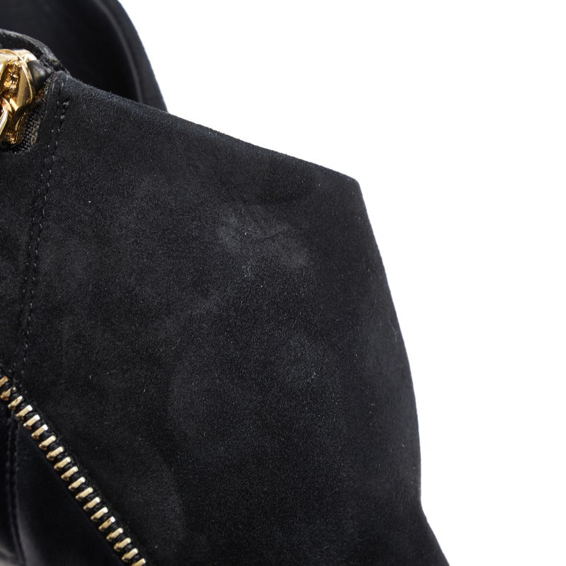 Louis Vuitton Zippoint PinHill Short Boots MA0134 Black Gold Leather Suit  Louis Vuitton