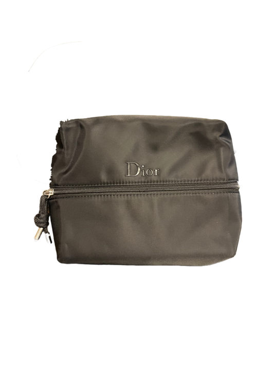 Dior Beauty Black Cosmetic Zip Pouch