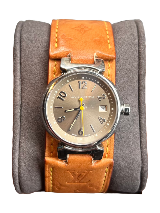 Louis Vuitton Stainless Steel 28mm Tambour Watch