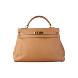 Hermes Kelly 32 Sesame Epsom Retourne Gold Hardware 1993