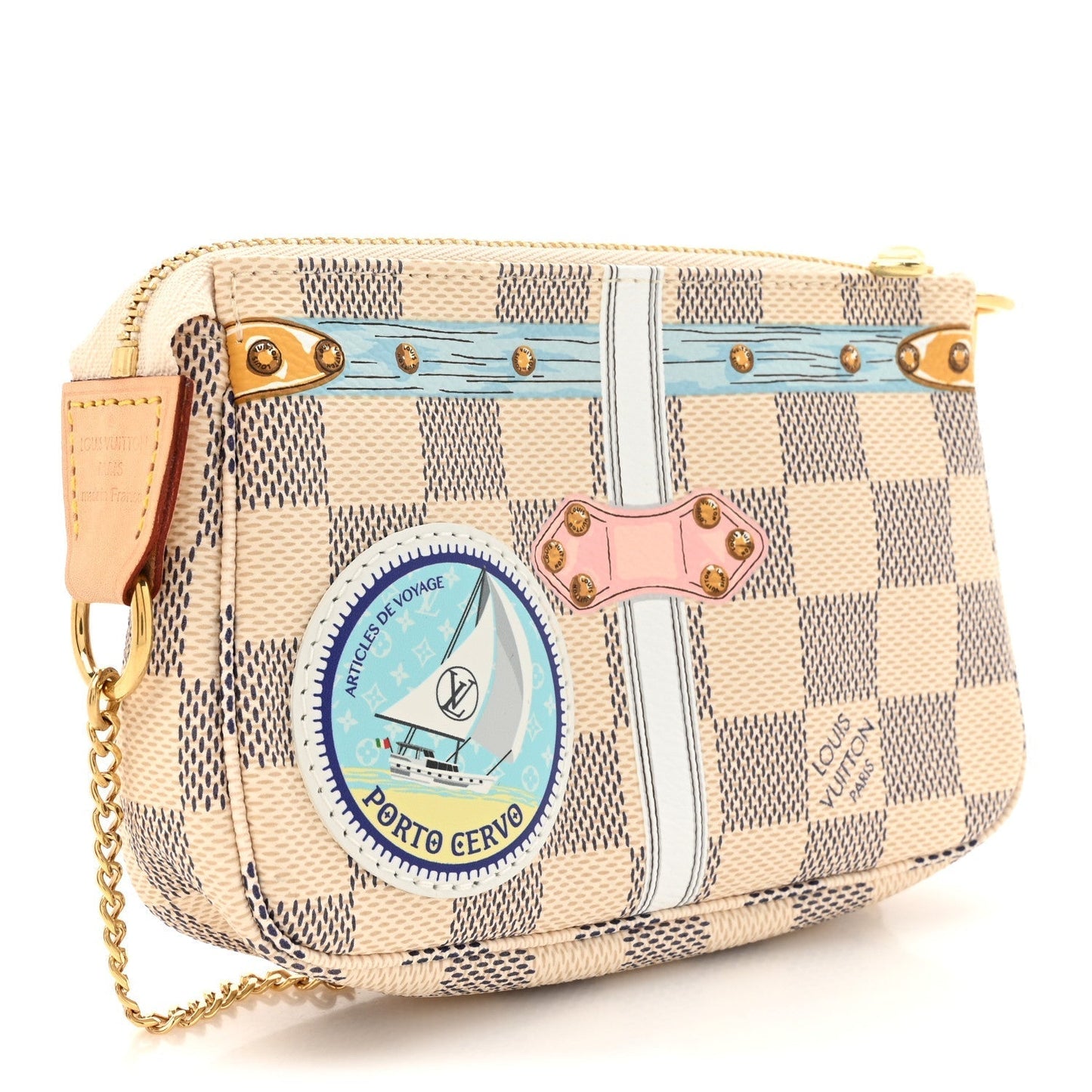 Louis Vuitton Damier Azur Summer Trunks Porto Cervo Mini Pochette Accessories