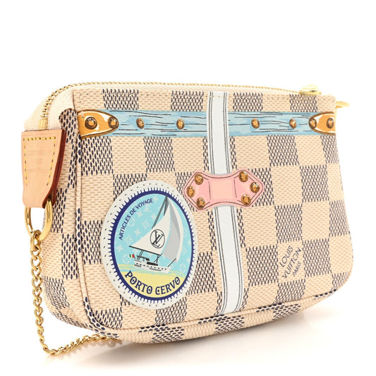 Louis Vuitton Damier Azur Summer Trunks Porto Cervo Mini Pochette Accessories