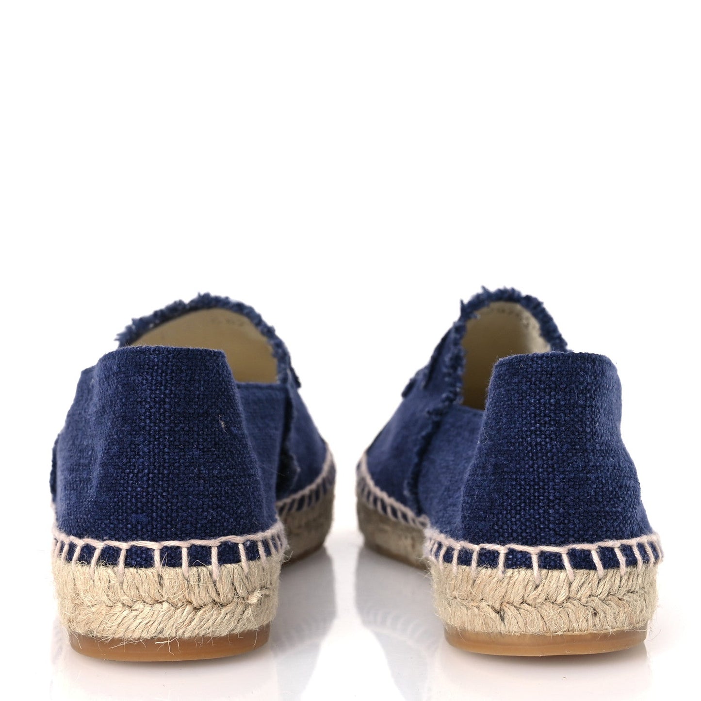 Amelia Denim Toile CC Espadrilles 40 Navy Black