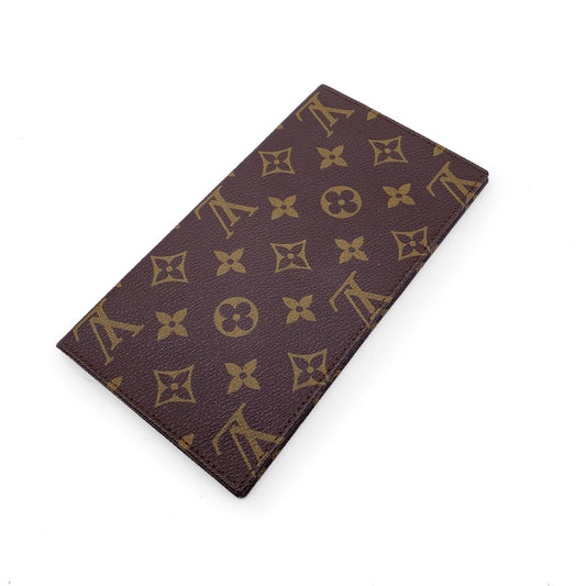 LOUIS VUITTON   Monogram Canvas Checkbook Holder Wallet