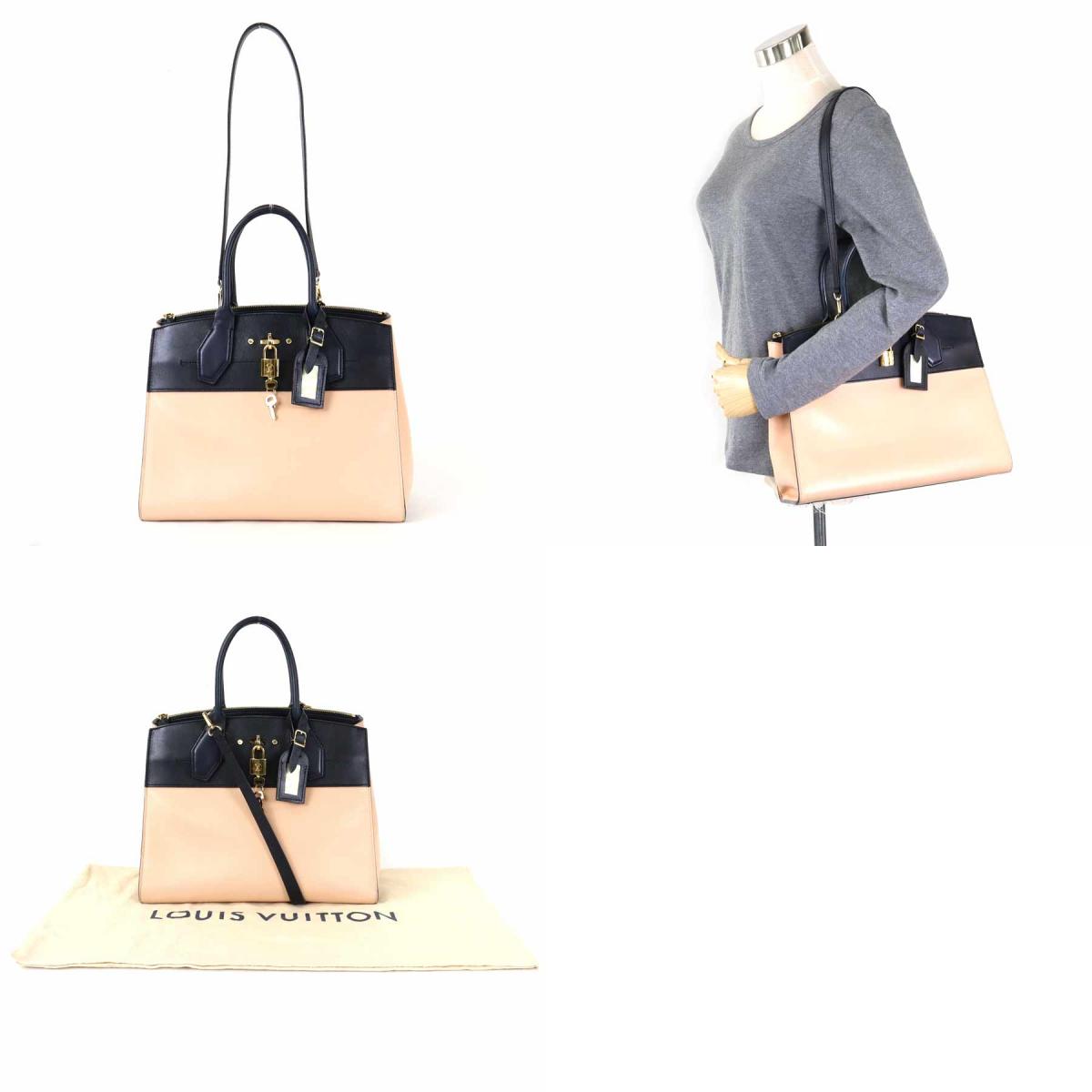 Louis Vuitton Shoulder Bag City Steamer MM Leather