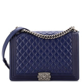 CHANEL Boy Flap Bag Quilted Lambskin Large