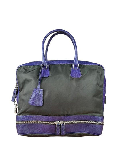 Prada Tessuto Top Handle Bag Purple