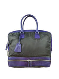 Prada Tessuto Top Handle Bag Purple