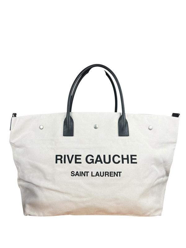 Saint Laurent Rive Gauche Canvas Tote Bag