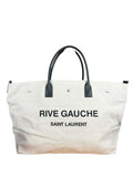 Saint Laurent Rive Gauche Canvas Tote Bag
