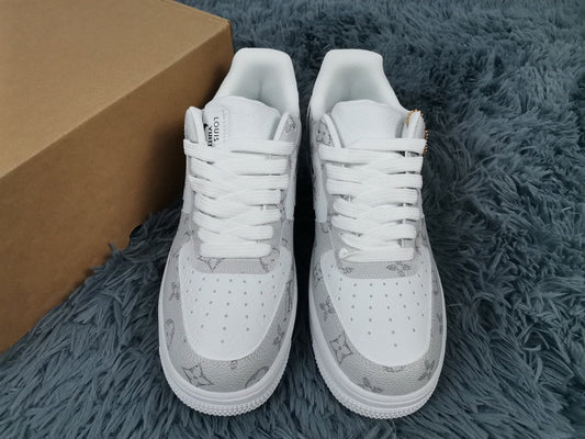  Nike Air Force 1 Low x LU VI Virgil Abloh ‘White Grey’ For Men 