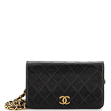 CHANEL   Full Flap Bag Quilted Lambskin Mini