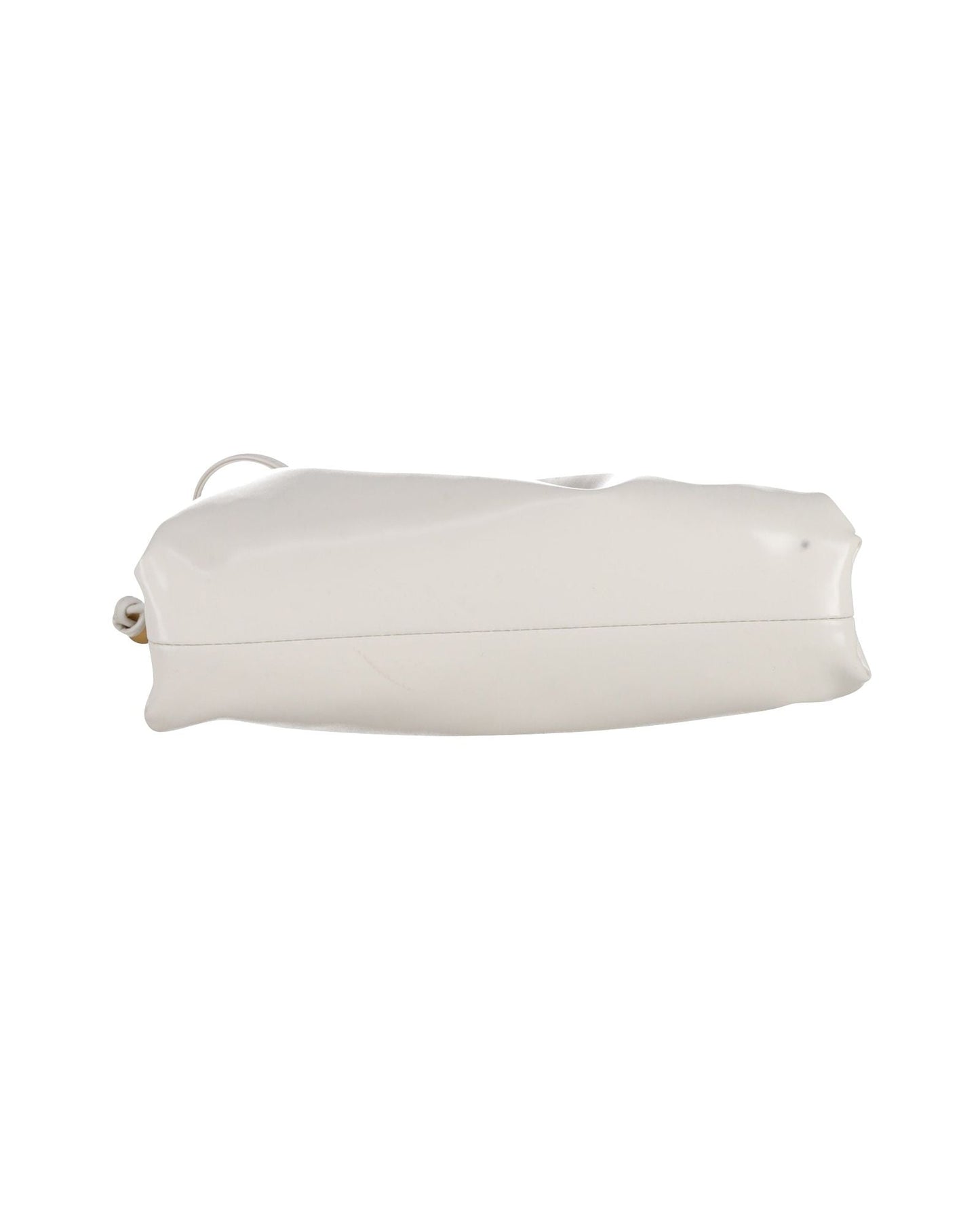 Bottega Veneta Mini Pouch Clutch in White Patent Leather