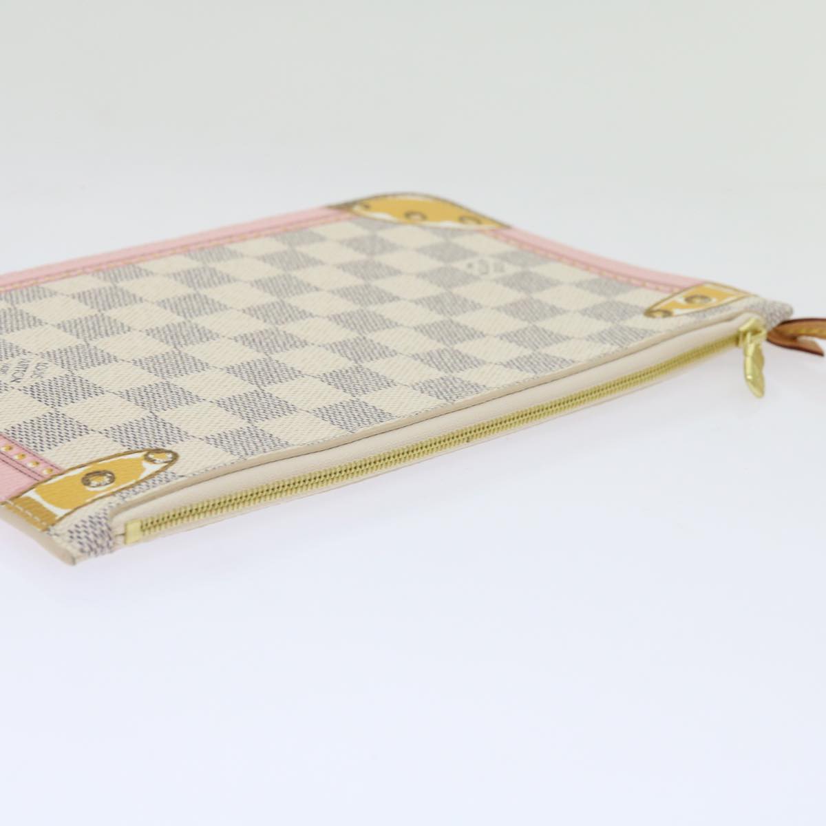 Louis Vuitton Neverfull Pouch  Canvas Clutch Bag