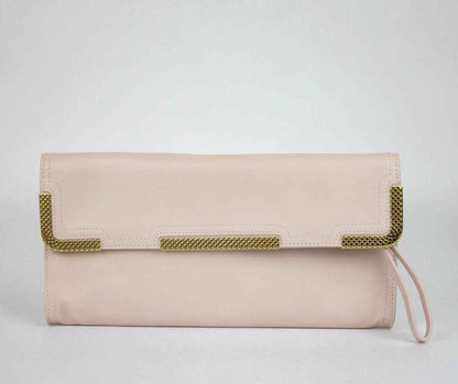 BOTTEGA VENETA Women's Leather Wristlet Clutch Bag  Detail