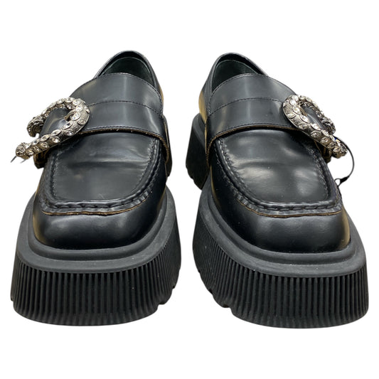 Shoes Luxury Designer By Gucci In Black, Size:6.5