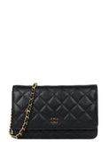 Chanel Black Caviar Leather WOC Bag