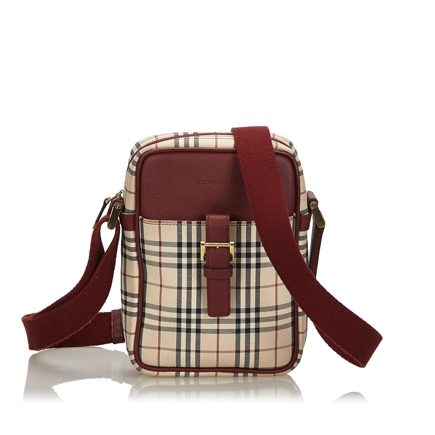 Burberry Brown Ho  Check Canvas Crossbody Bag United Kingdom