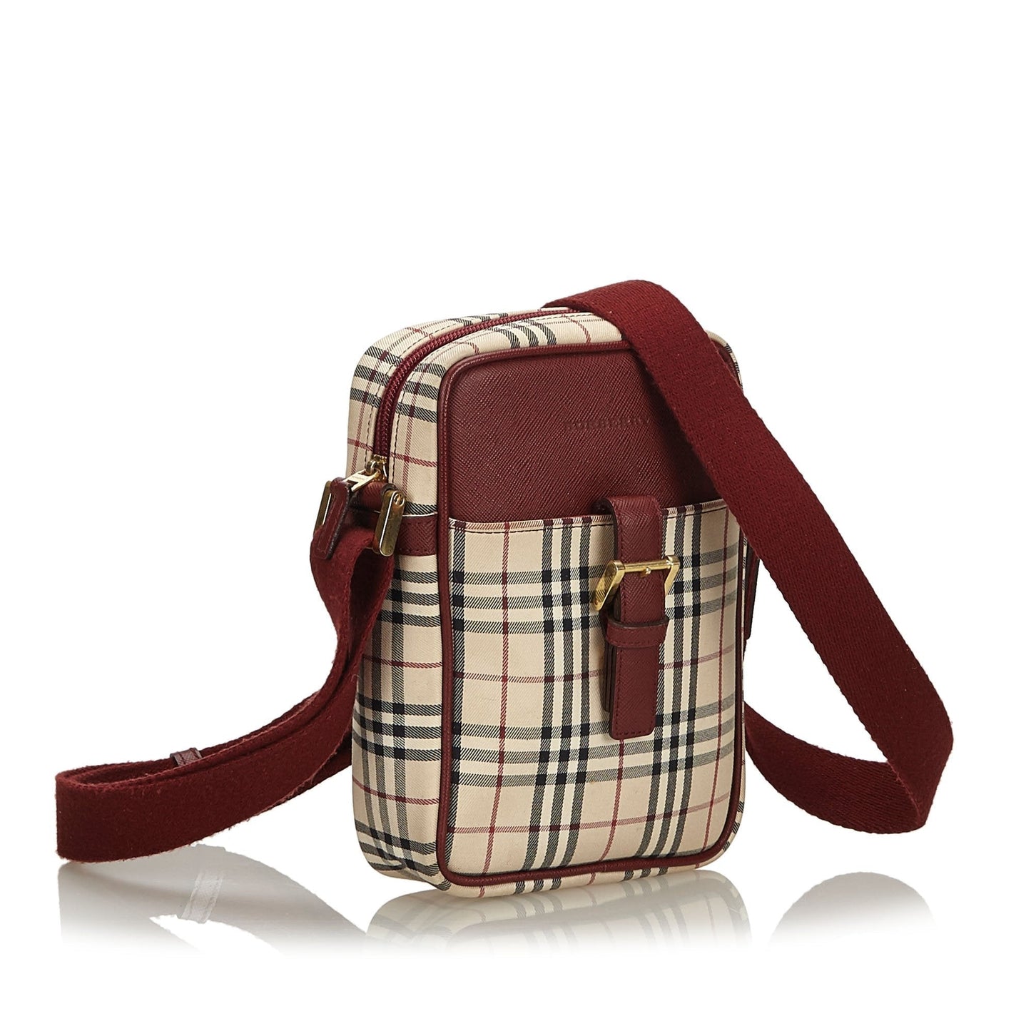 Burberry Brown Ho  Check Canvas Crossbody Bag United Kingdom